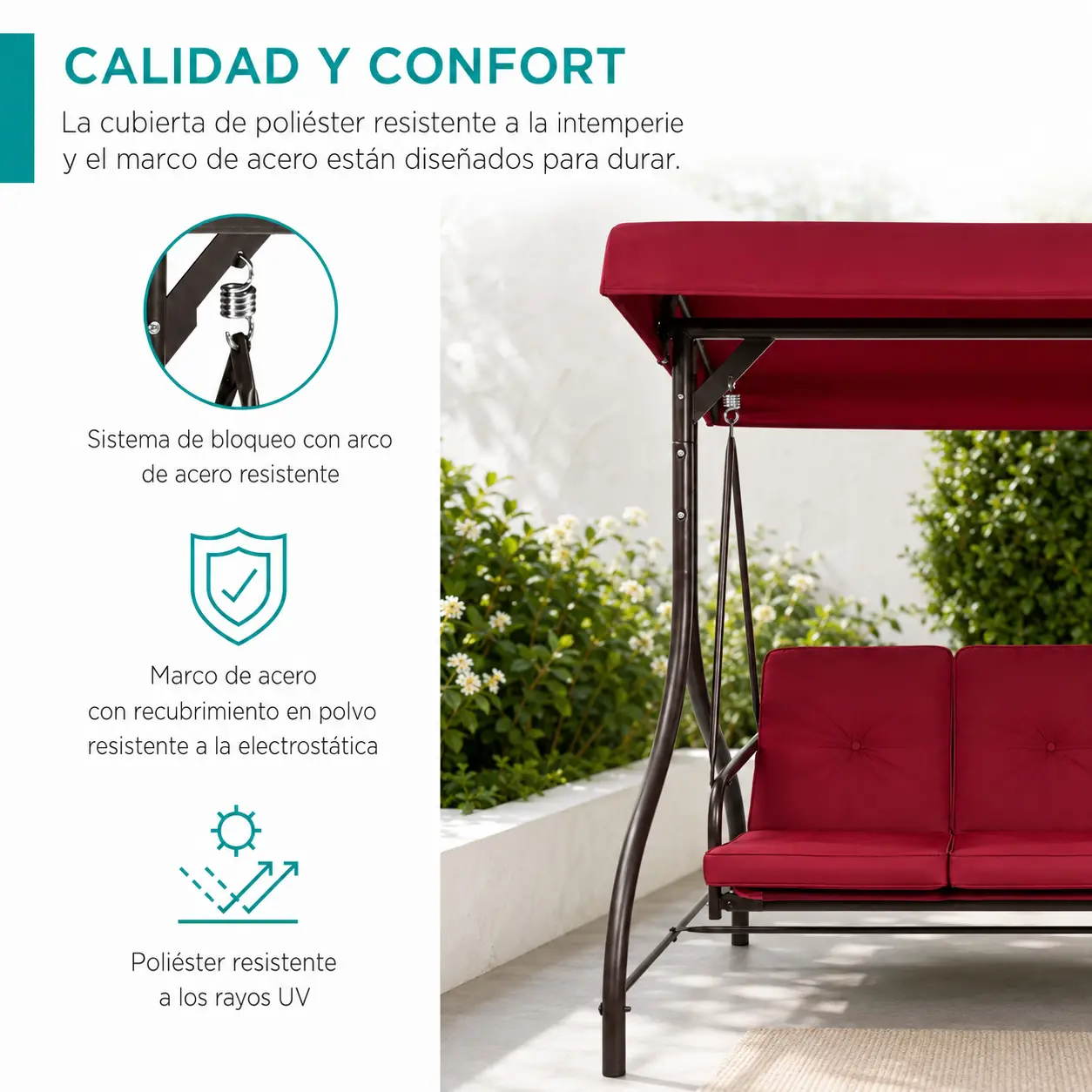 Veranda Pro garden swing — image 6